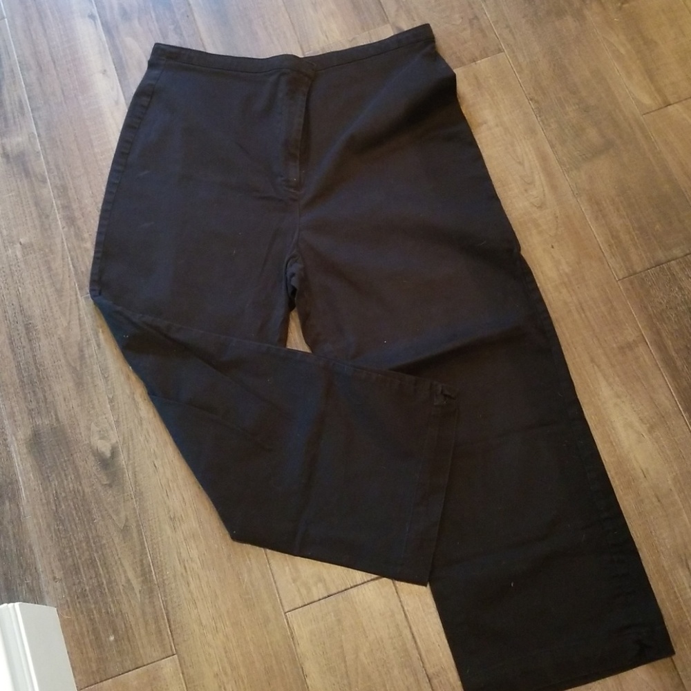 🌹Black bootcut cropped pants